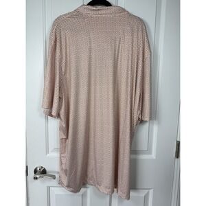 Jos A Banks Men's Performance Golf Shirt, Size 4XLT, Orange & White NWT